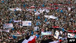 تجمع طرفداران علی عبدالله صالح در صنعا 