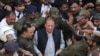 Former Prime Minister Nawaz Sharif arriving at a court in Lahore on October 11, 2019. After his conviction was suspended, he left for London to pursue medical treatment.
