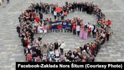 Sa jedne od akcija podrške maloj Nori, Varaždin, foto sa Facebooka