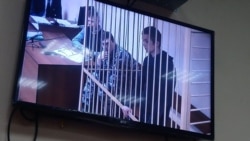 Илья Шакурский во время допроса по видеосвязи