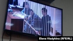 Илья Шакурский во время допроса по видеосвязи
