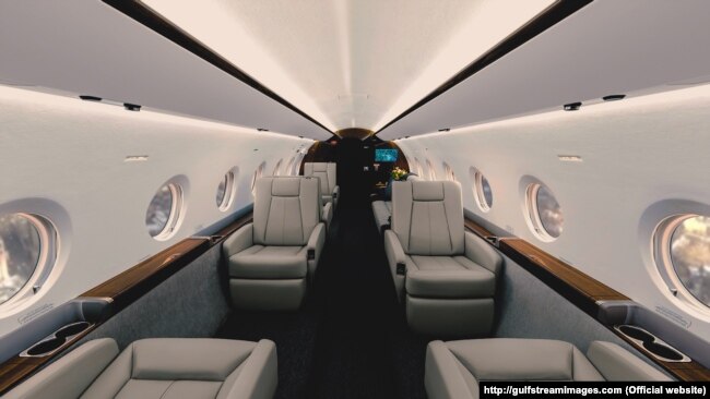 Інтер’єр літака Gulfstream G-280