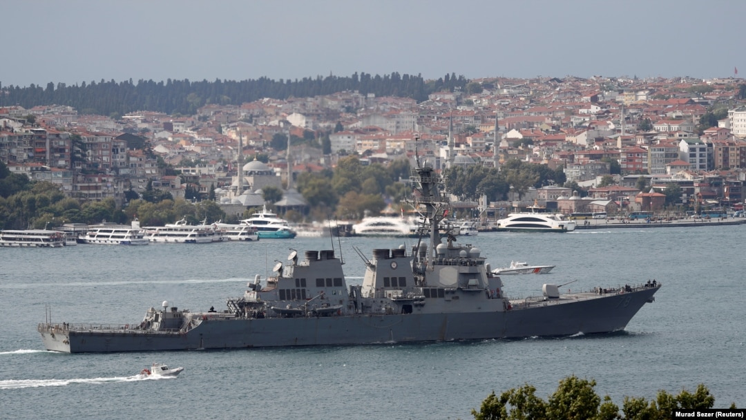 US warship in Black Sea for 1st time since Russia invaded Ukraine - The  Jerusalem Post