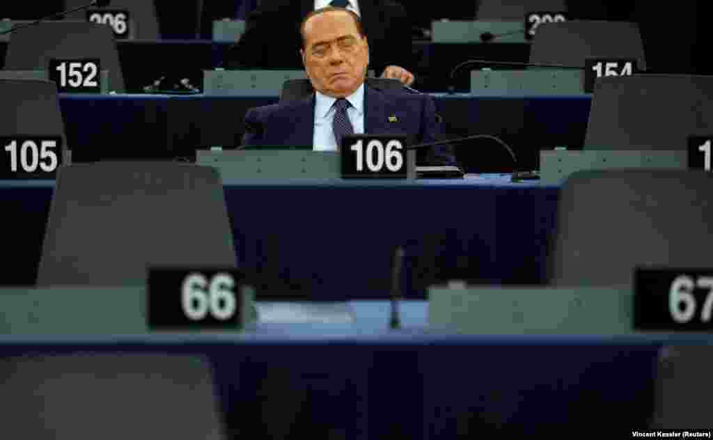 Silvio Berlusconi, former prime minister and an Italian member of the European Parliament, attends a voting session to elect a new president of the European Parliament during the first plenary session of the newly elected European Assembly in Strasbourg, France. (Reuters/Vincent Kessler)