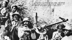 Хайле Селассие стреляет из пулемета. Вторая итало-абиссинская война. 31 марта 1937 года