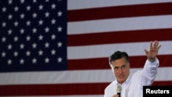 U.S. Republican presidential candidate and former Massachusetts Governor Mitt Romney speaks at a campaign rally in Dubuque, Iowa, last week.