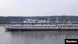 The riverboat "Bulgaria" is seen on the Volga River outside the Russian city of Samara in an August 2010 photo, less than a year before the disaster.
