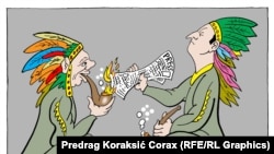 Caricatură de Predrag Koraksic 