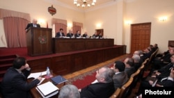 Armenia - The leadership of the Office of the Prosecutor-General meets in Yerevan, 24Feb2012.