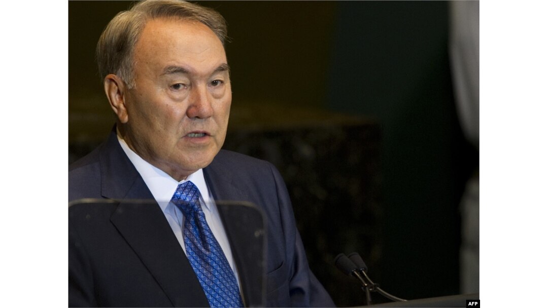 Kazakh President Nursultan Nazarbaev