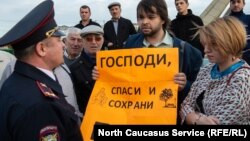 Сергей Манышев за пару минут до задержания