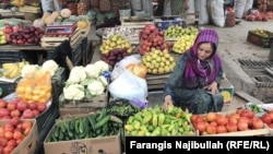 A local bazaar in Norak, Tajikistan