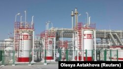 "Лукойл" ширкатининг Ўзбекистондаги табиий газ сақлайдиган объектларидан бири. 