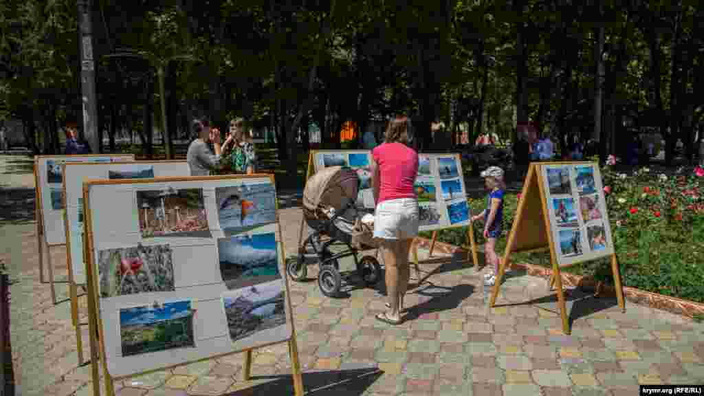 На стендах&nbsp;&ndash; десятки фото. На всіх зображений Сімферополь