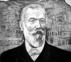 Іван Пулюй (1845–1918) – український фізик та електротехнік, винахідник, публіцист, перекладач Біблії українською мовою, громадський діяч. Репродукція з літографії Романа Литвина