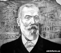 Іван Пулюй (1845–1918) – український фізик та електротехнік, винахідник, публіцист, перекладач Біблії українською мовою, громадський діяч. Репродукція з літографії Романа Литвина