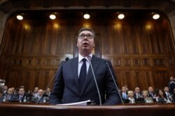 Presidenti serb, Aleksandar Vuçiq.