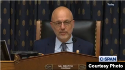 Congressman Ted Deutch (D) chairing a hearing at the U.S. Congress' Subcommittee on the Middle East Policy on October 30, 2019.