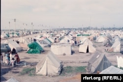 Азербайджанське наметове містечко для втікачів із Шуші і Агдама, 1992 рік