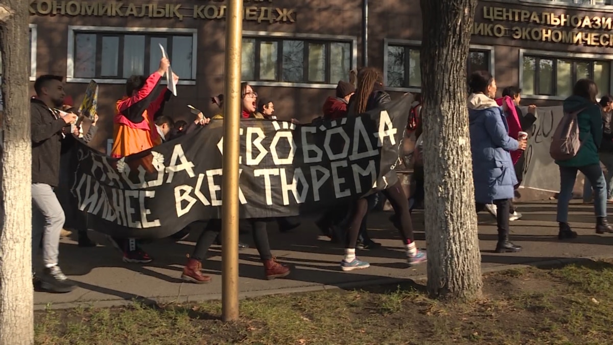 Opposition Demonstrates For Change In Kazakhstan