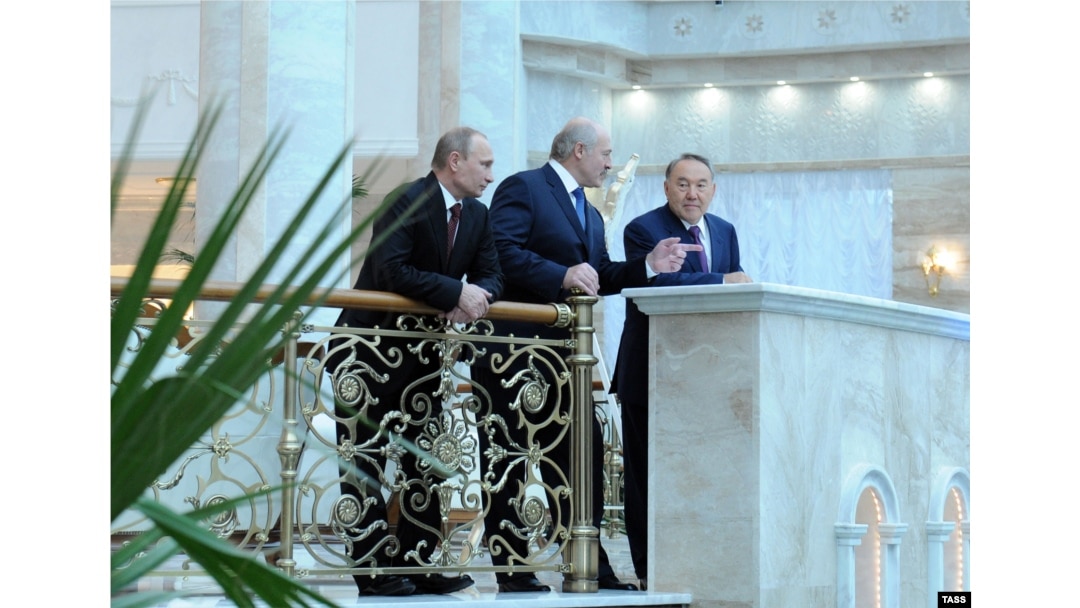 Владимир Путин, Александр Лукашенко и Нурсултан Назарбаев