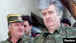 Ratko Mladić i Radovan Karadžić, april 1995