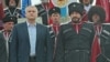 Отаман «Чорноморського казачого війська» Антон Сироткін (праворуч) із Сергієм Аксеновим