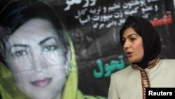 Candidate Nima Suratgar, campaigns in Kabul.