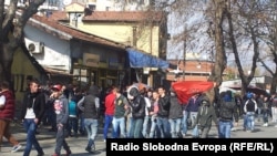 Pamje nga protesta e së premtes 