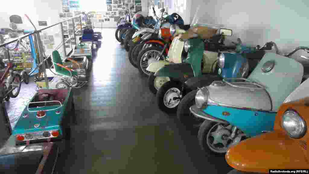 Toy cars and bicycles from the Soviet era