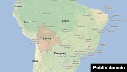 Карта Южной Америки.