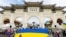 Акция в поддержку Украины на площади Свободы в Тайбэе, Тайвань, 8 мая 2022 года
