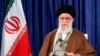 Supreme Leader Ayatollah Ali Khamenei addresses the nation in a televised speech, in Tehran, April 9, 2020
