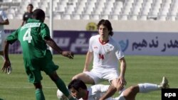 مسابقه تیم های فوتبال ایران و زامبیا.(عکس:EPA)