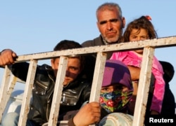 Курдские беженцы в Турции. 7 октября