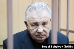 Former Khabarovsk Governor Viktor Ishayev attends a court hearing in Moscow on March 28.