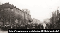 Brașov, fotografie făcută în perioada revoltei din 15 November 1987