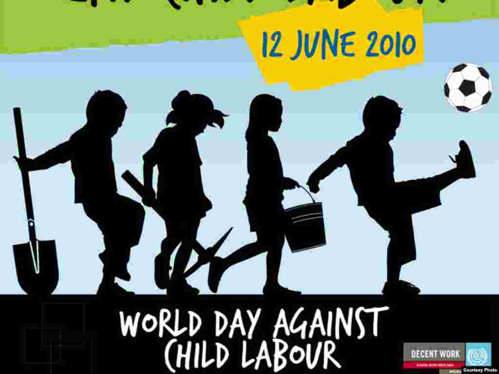 Ovogodišnji poster obilježavanja Dana borbe protiv rada djece u duhu je nogometa - Foto: Međunarodna organizacija rada (ILO) 