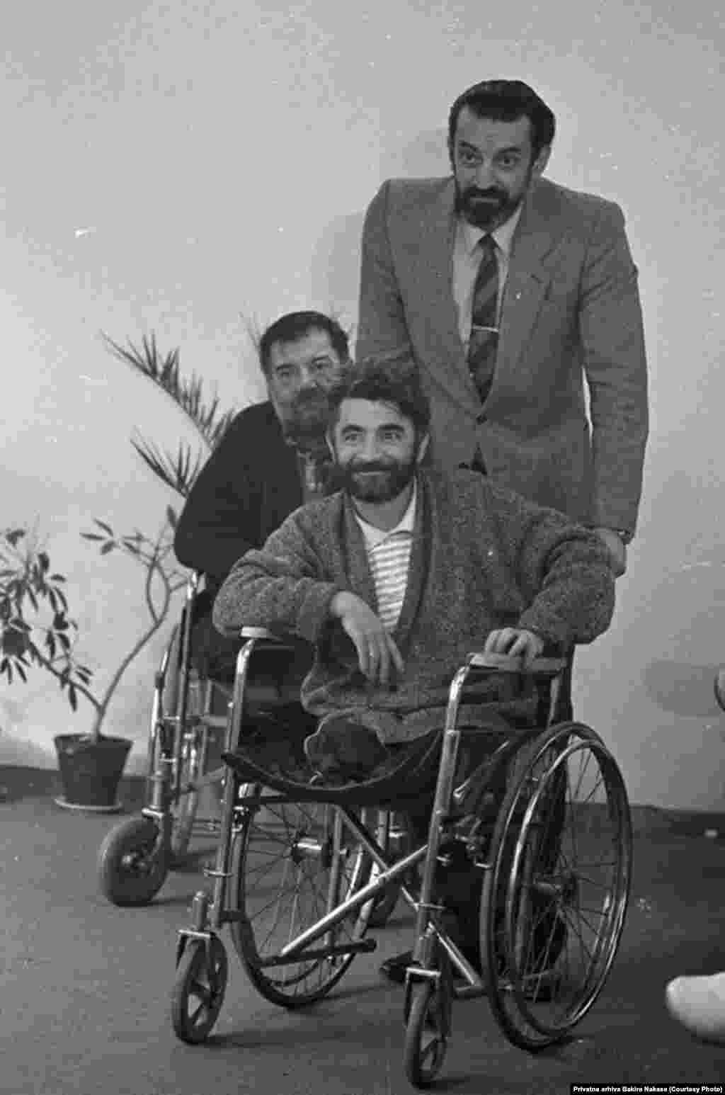 Nermin Tulić (prvi), Bakir Nakaš (drugi) i Božo Pašagić, također amputirac (treći).