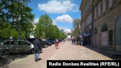 Улица Донецка, апрель 2018 года