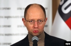 Liderul partidului de opoziție Batkivshchyna, Arseni Iațeniuk