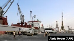 Порт Ходейда, Йемен, апрель 2018 года