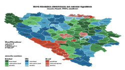 ბოსნია-ჰერცეგოვინის ეთნიკური რუკა 1991 წ.