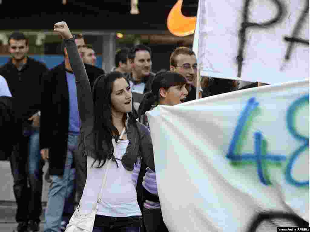Protest studenata u Beogradu, 20. oktobar 2011