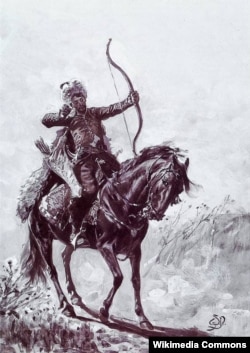 Кримськотатарський лучник. Автор картини: польський художник Вацлав Павлішак (1866–1905)