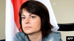 Belarusian journalist Natallya Radzina (file photo)