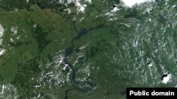 Поволжье из космоса (фото с сайта mckweb.ucoz.ru)