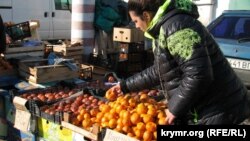 Абхазские мандарины на «Крымском привозе»