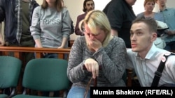 Юлия Павликова, мать арестованной по делу "Нового величия" Анны Павликовой, в Мосгорсуде 