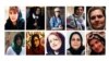 Some of the female journalists imprisoned in Iran in 2019.